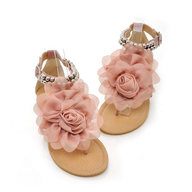Damen Sandalen mit floralem Dekor und bequemer Sohle Stalluxe