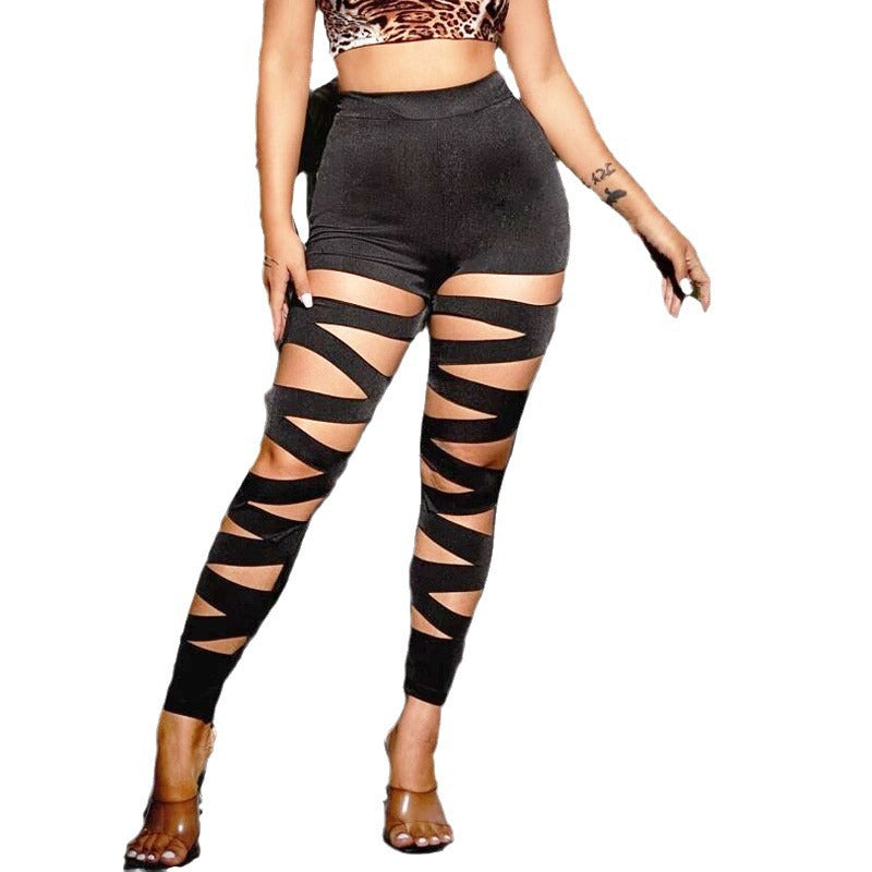 Damen Sportliche Leggings mit aufregendem Cut-Out Design Stalluxe