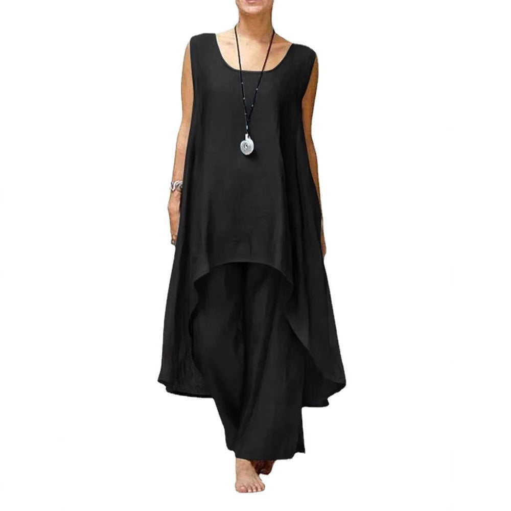 Women's Flowy Tunic Maxi Jumpsuit Stalluxe