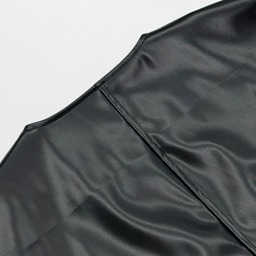 Damen modische Jacke aus hochwertigem Kunstleder Stalluxe