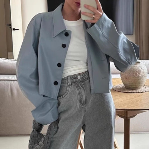 Damen modische cropped Jacke Stalluxe
