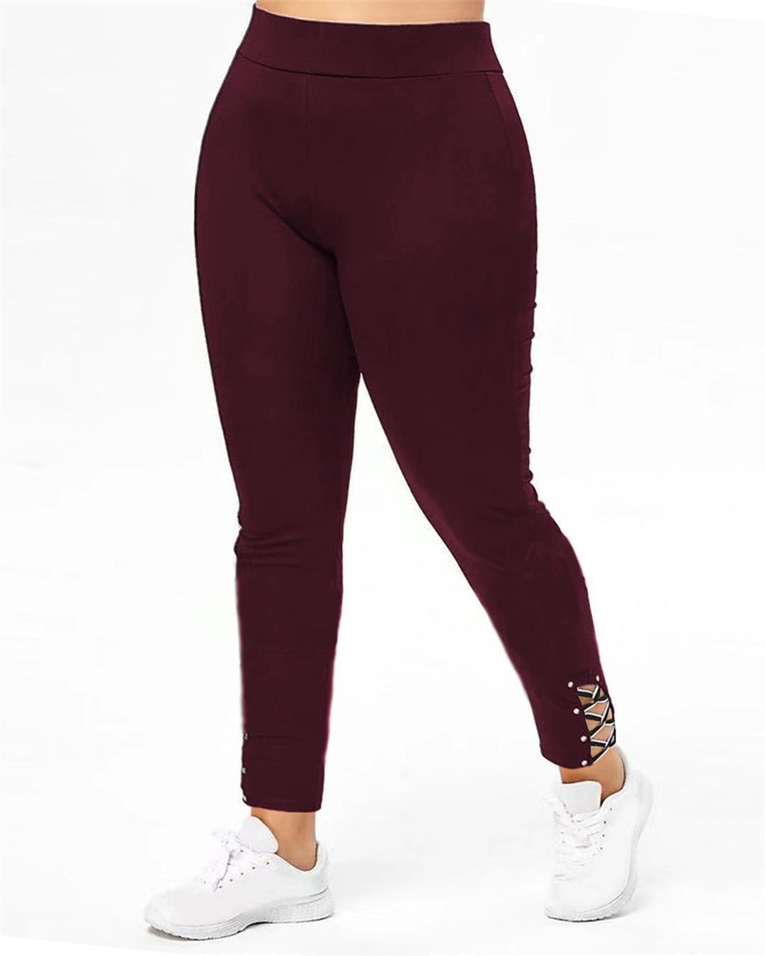 Damen Sportleggings mit dekorativen Schnürdetails Stalluxe
