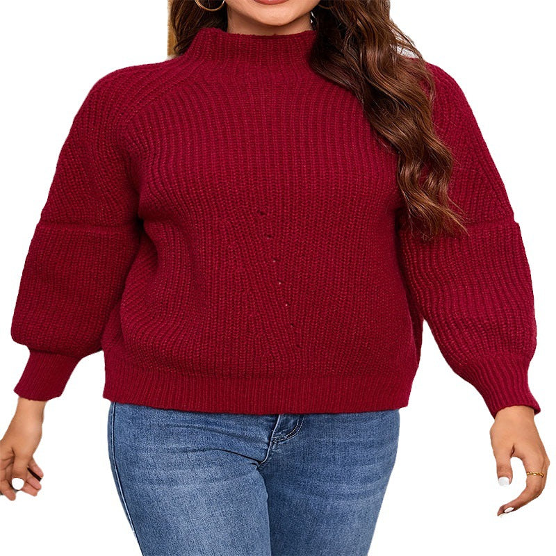 Damen modischer Rollkragenpullover mit strukturiertem Rippmuster und lässigem Schnitt Stalluxe