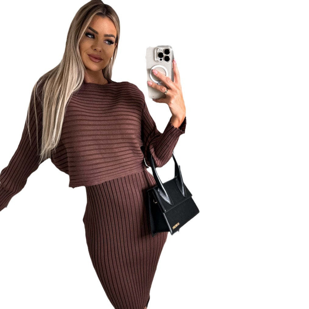 Women's Ribbed Knit Bodycon Dress Stalluxe