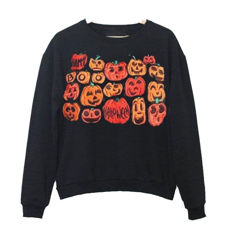 Damen Sweatshirt mit Halloween-Motiv Stalluxe