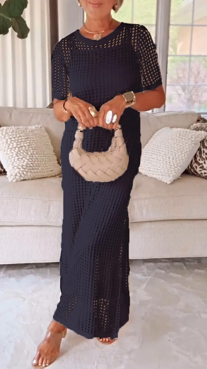 Women's Elegant Mesh Maxi Dress Stalluxe