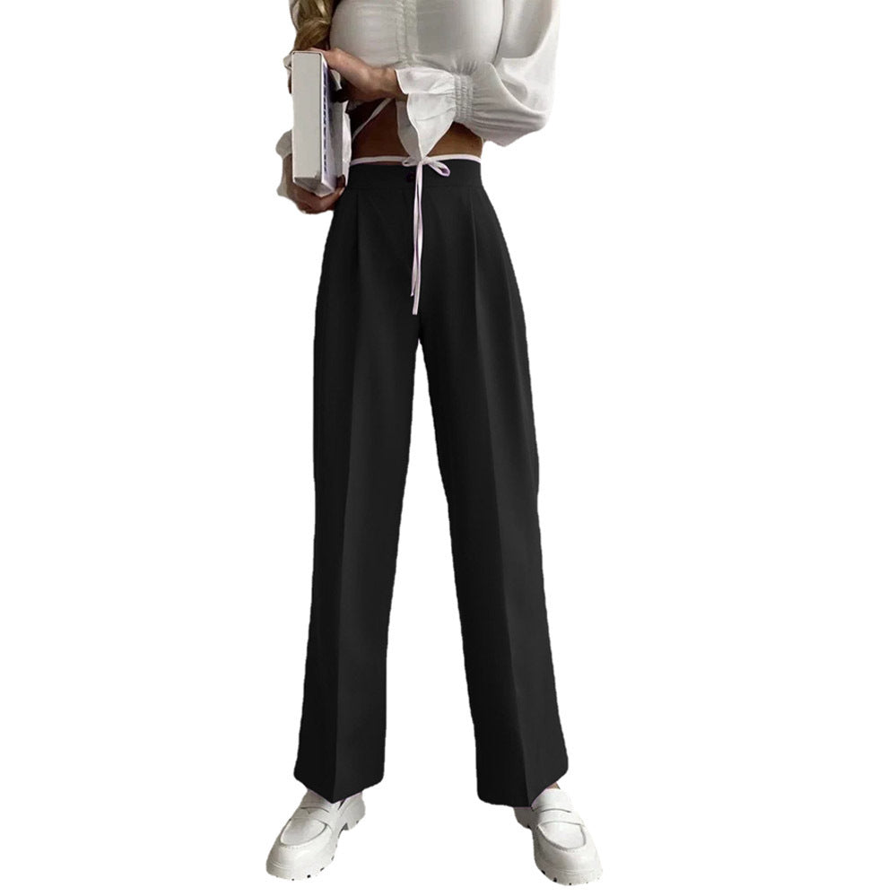 Damen Weite Palazzo-Hose mit elastischem Bund und praktischen Taschen Stalluxe