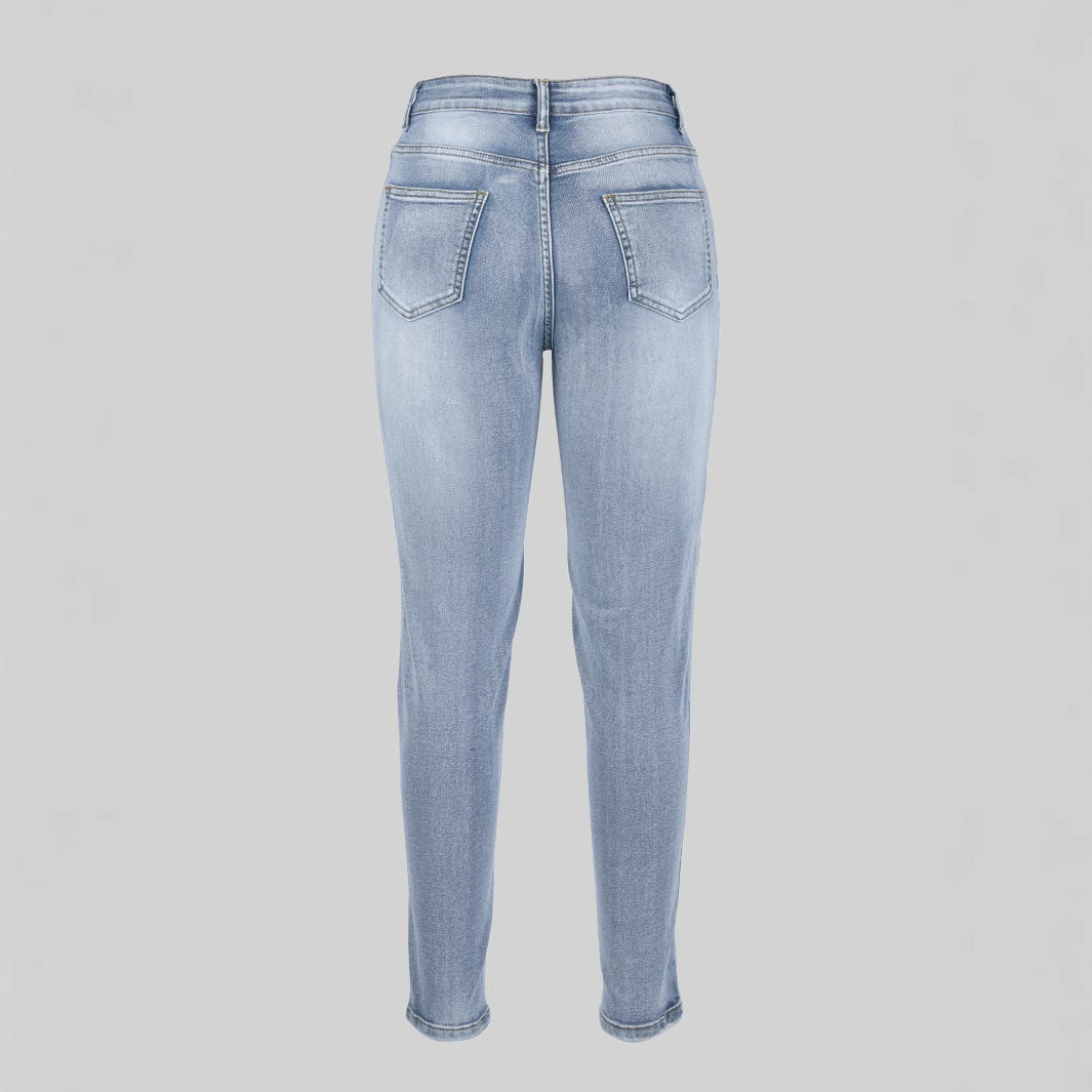 Damen Skinny Jeans mit hohem Bund und ausgeprägtem Stretch Stalluxe