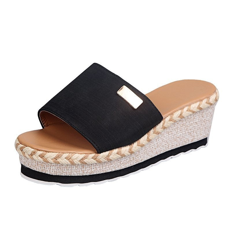 Damen Komfortable Keil-Sandalen Stalluxe