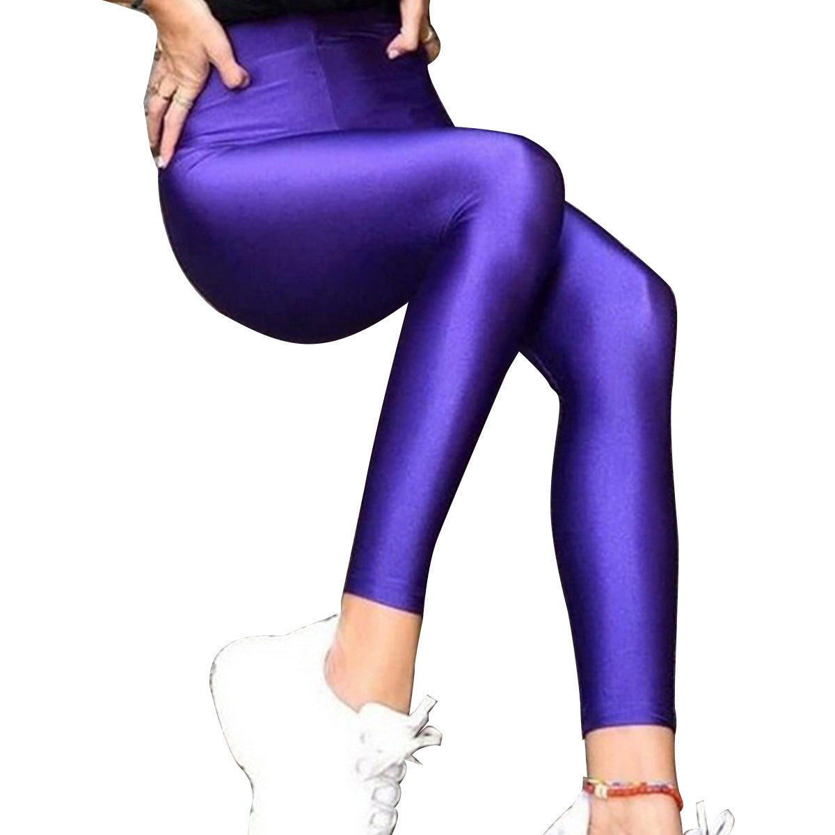 Damen Hochwertige Shiny Leggings mit hohem Bund und perfekter Passform Stalluxe