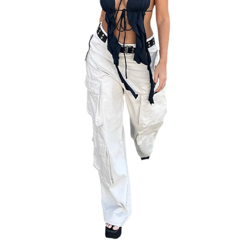 Damen Cargo-Hose mit praktischen Seitentaschen und lässigem Schnitt Stalluxe