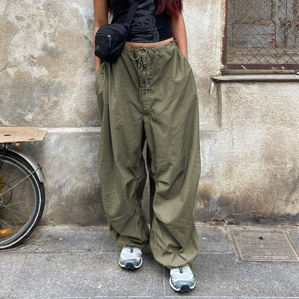 Damen weite Cargo-Hose mit praktischen Taschen Stalluxe