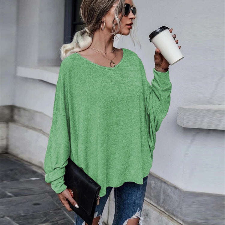 Women's Relaxed Fit Drop-Shoulder Top Stalluxe