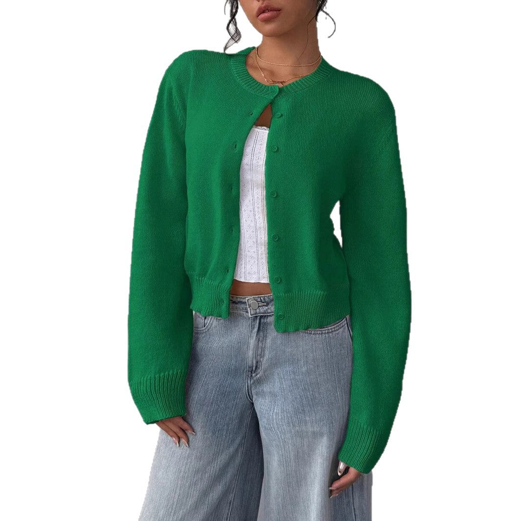 Damen Strickjacke mit feiner Textur und eleganter Knopfleiste Stalluxe