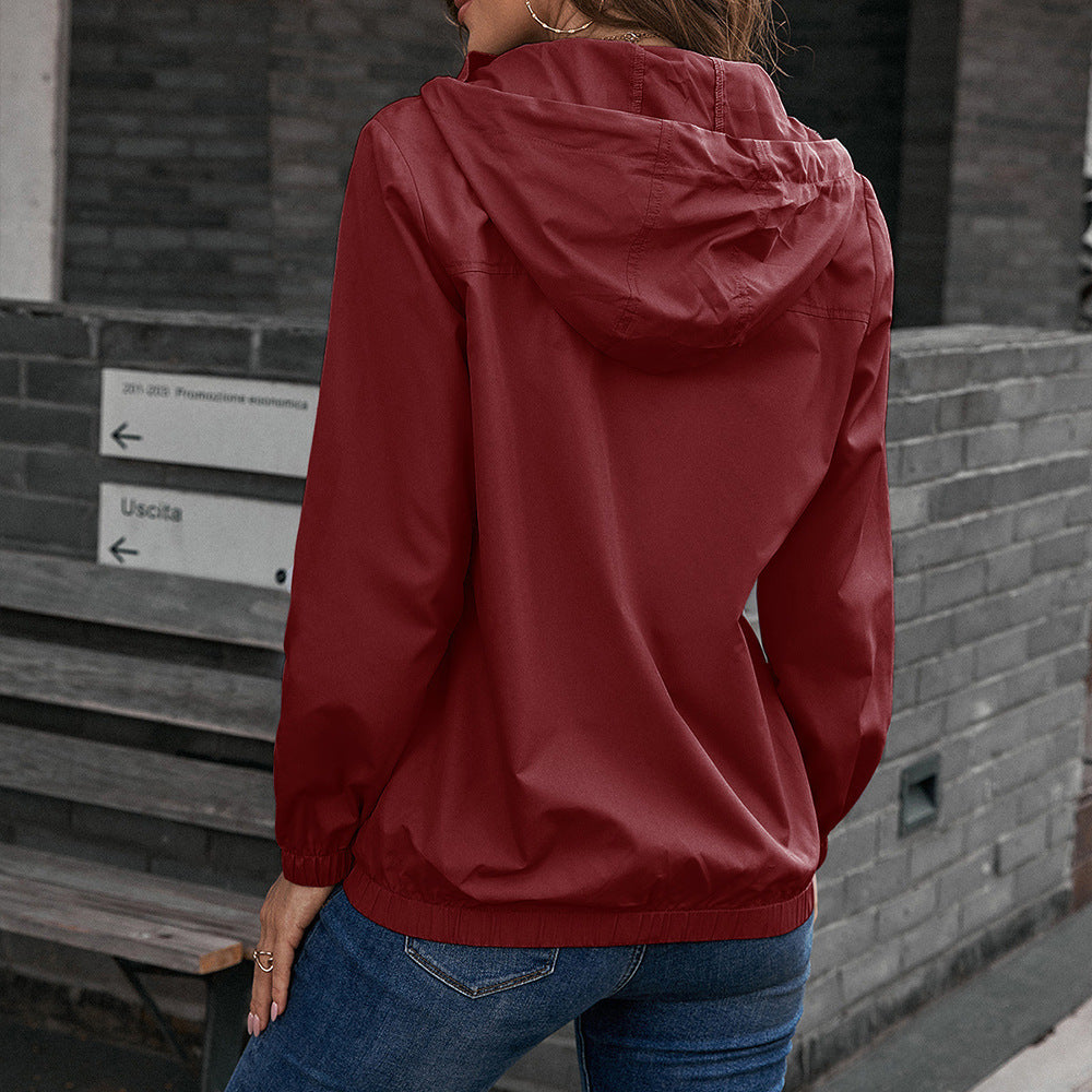 Damen Funktionsjacke mit Kapuze und elastischen Bündchen Stalluxe