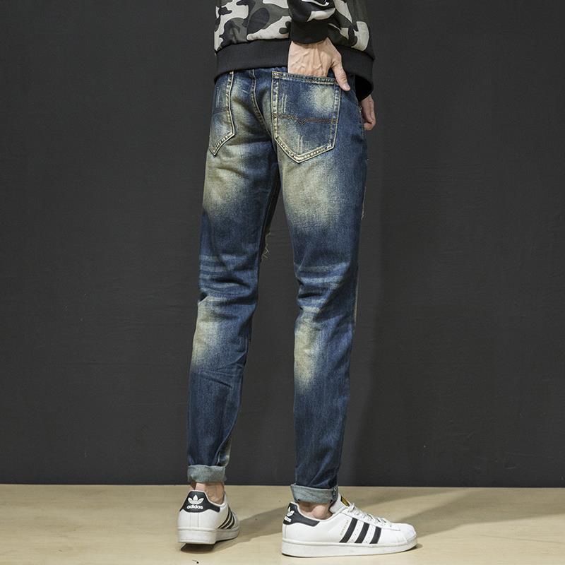 Herren lässige Jeans mit modischen Destroyed-Elementen Stalluxe