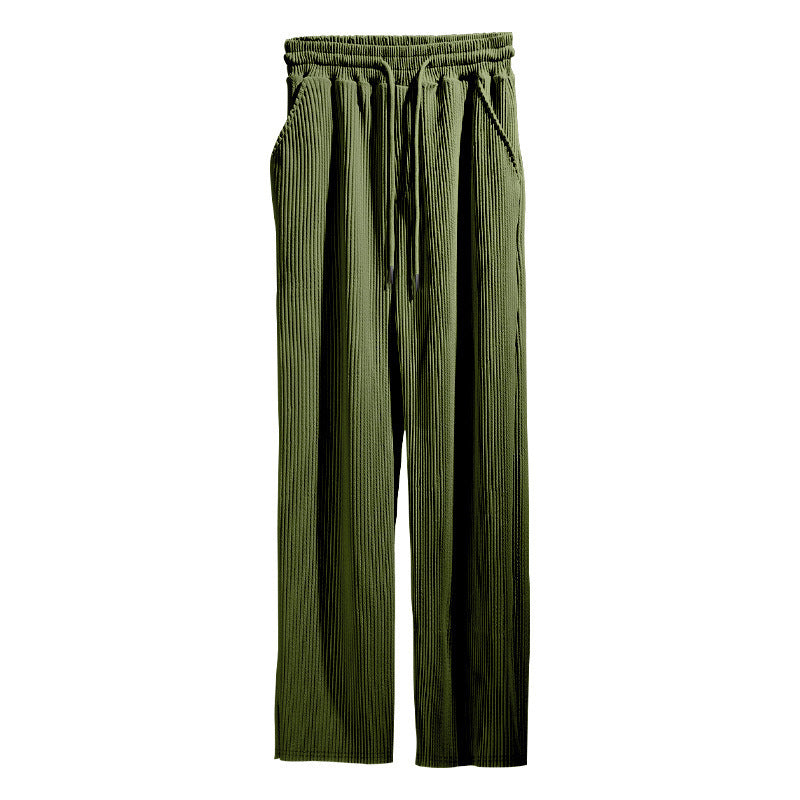 Damen elegante Relaxed Fit Hose mit Gummi-Taille Stalluxe