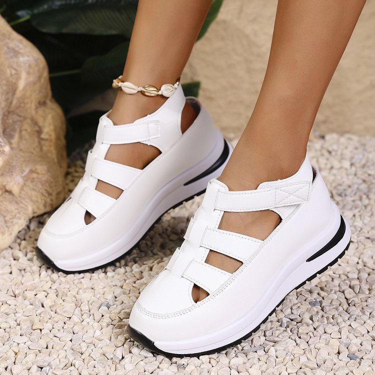 Damen Komfortable Sandalen mit atmungsaktiver Oberflächenstruktur und dämpfender Sohle Stalluxe
