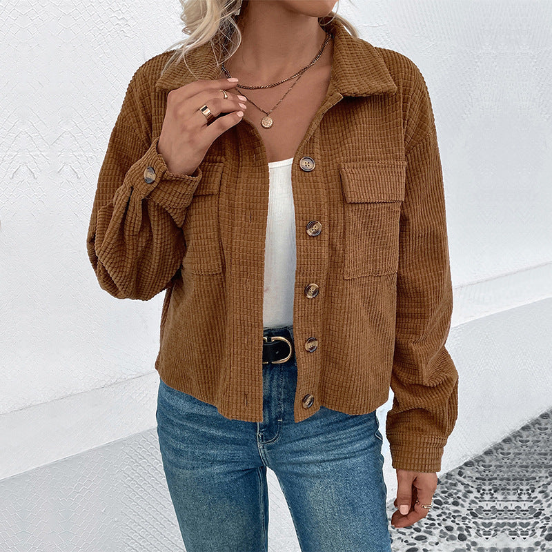 Damen leichte Kordjacke Stalluxe