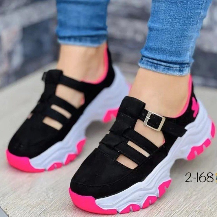Damen Sportliche Schnürsandalen mit robustem Profil und verstellbaren Riemen Stalluxe