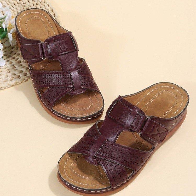 Damen Komfortable Riemensandalen mit anatomischem Fußbett Stalluxe