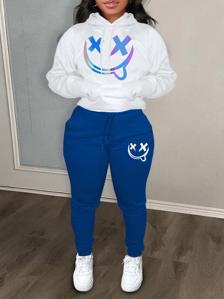 Damen Hoodie und Jogginghose Set mit einzigartigem Grafikdesign Stalluxe
