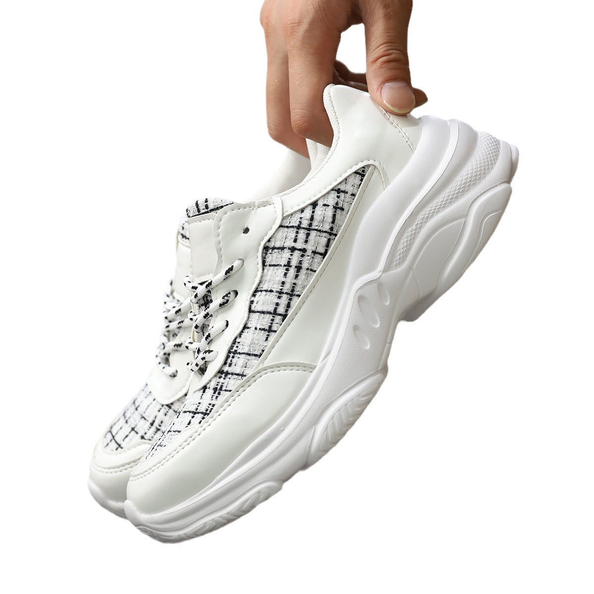 Damen Sneakers mit strukturiertem Obermaterial und atmungsaktiver Sohle Stalluxe