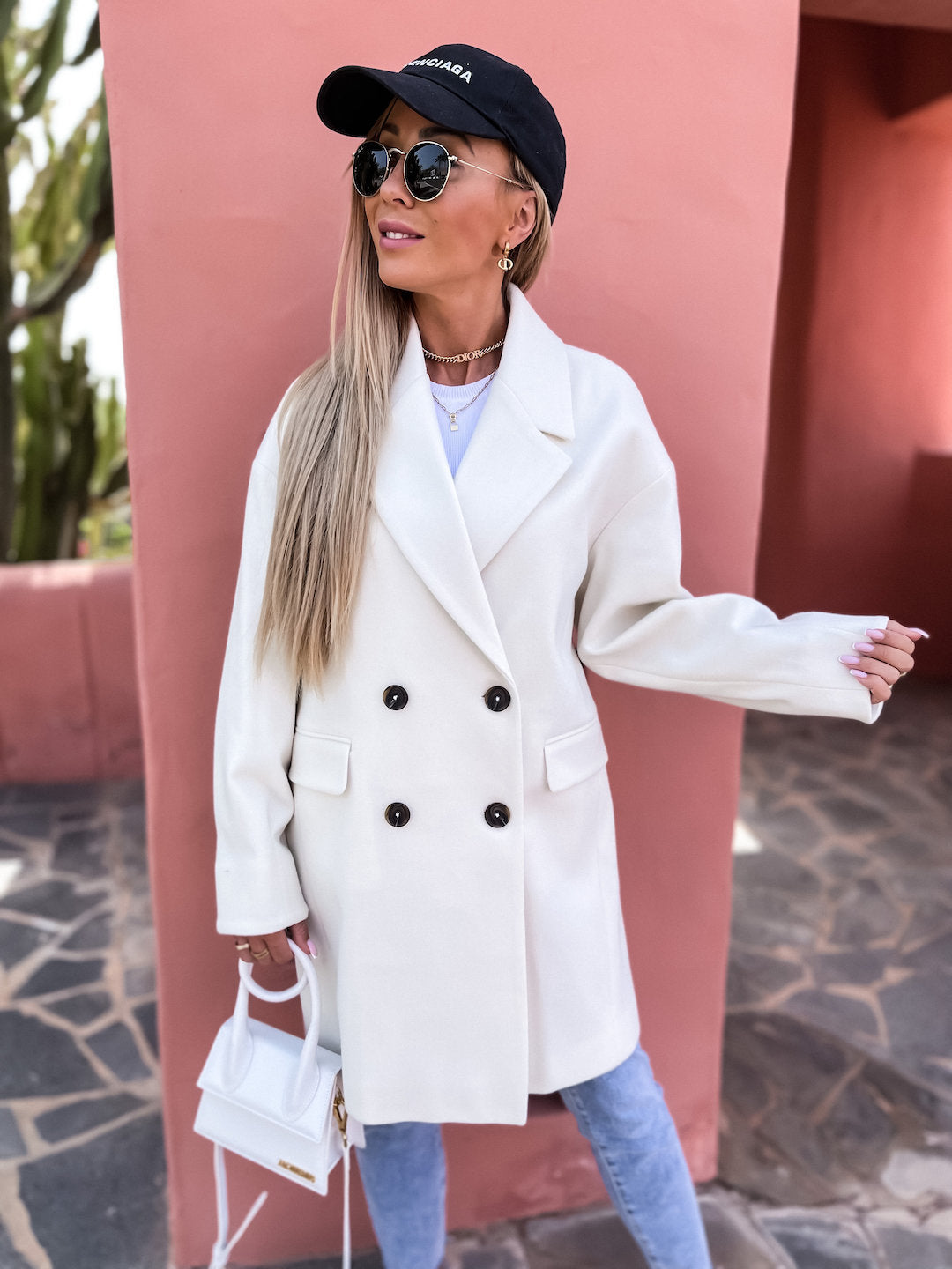 Women's Elegant Tailored Double-Breasted Coat Stalluxe