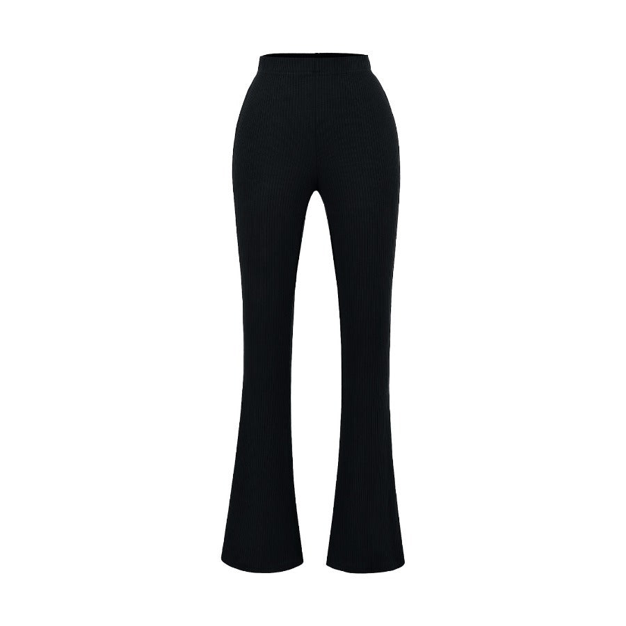 Damen Elegante Flared-Hose aus hochwertigem, elastischem Stretchmaterial mit hohem Bund Stalluxe