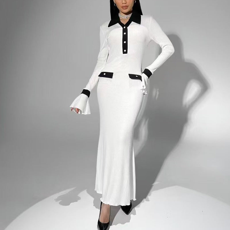 Damen Langarm-Kleid im eleganten Design Stalluxe