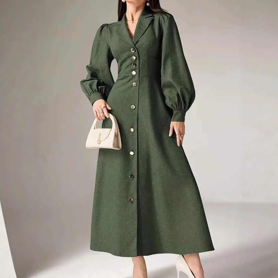 Damen Maxikleid mit Taillenschnitt Stalluxe