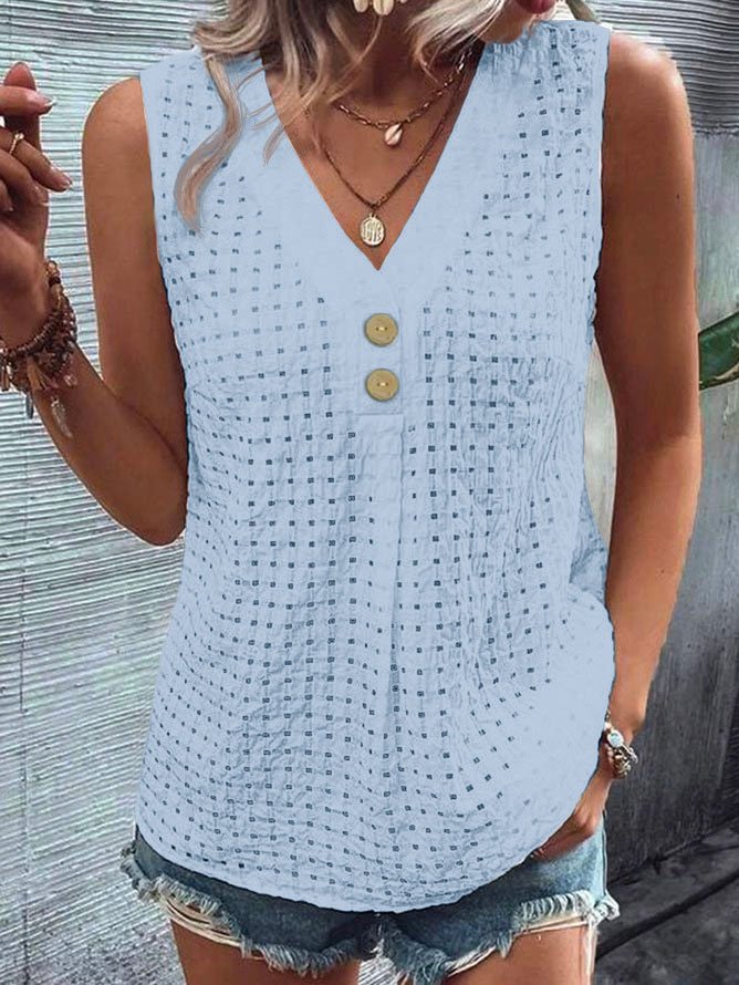 Damen Leichtes Sommeroberteil mit Knöpfen Stalluxe