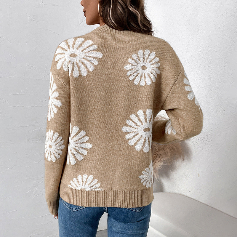 Damen Pullover mit floralen Motiven Stalluxe