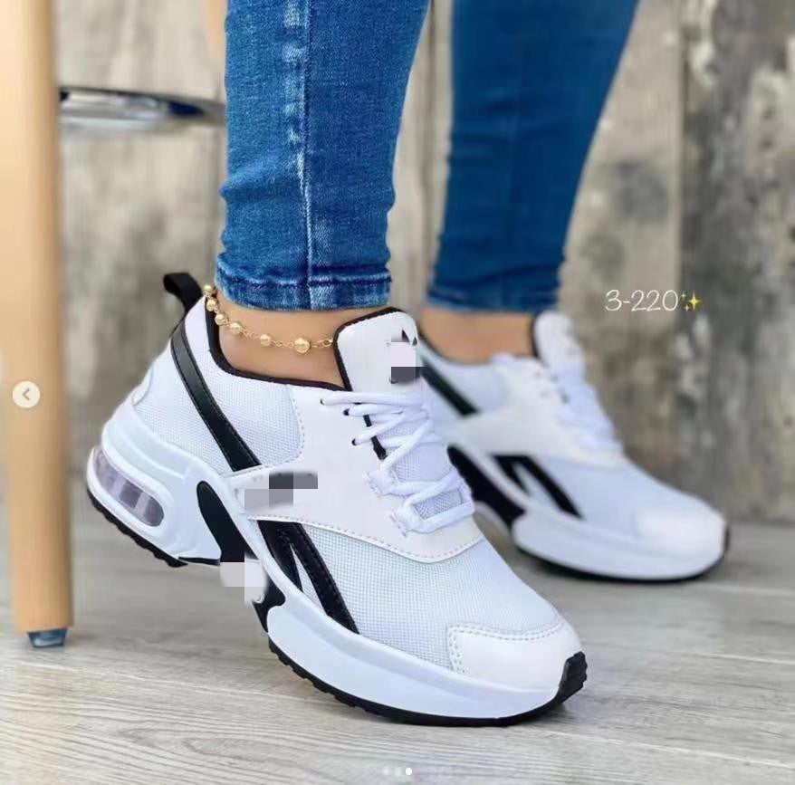 Damen sportliche Sneakers mit dämpfender Sohle und atmungsaktiver Mesh-Oberfläche Stalluxe