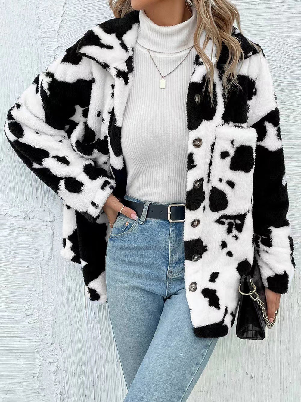 Damen Plüschjacke Stalluxe