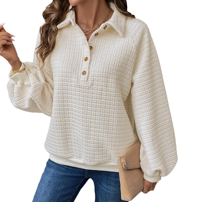 Damen Kuscheliger Waffel-Pullover Stalluxe