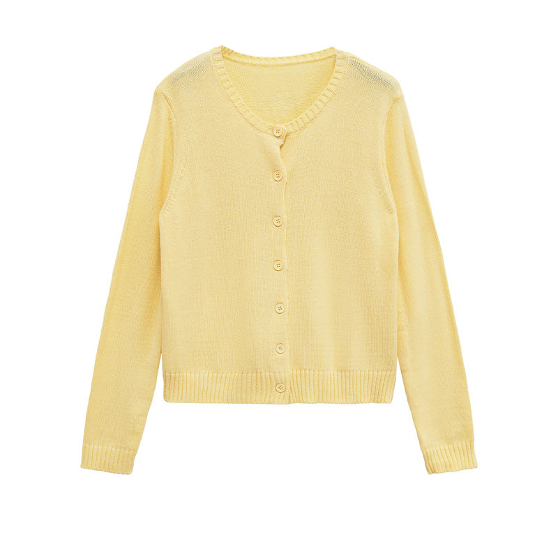Damen kurzärmelige Strickjacke mit Knopfverschluss Stalluxe
