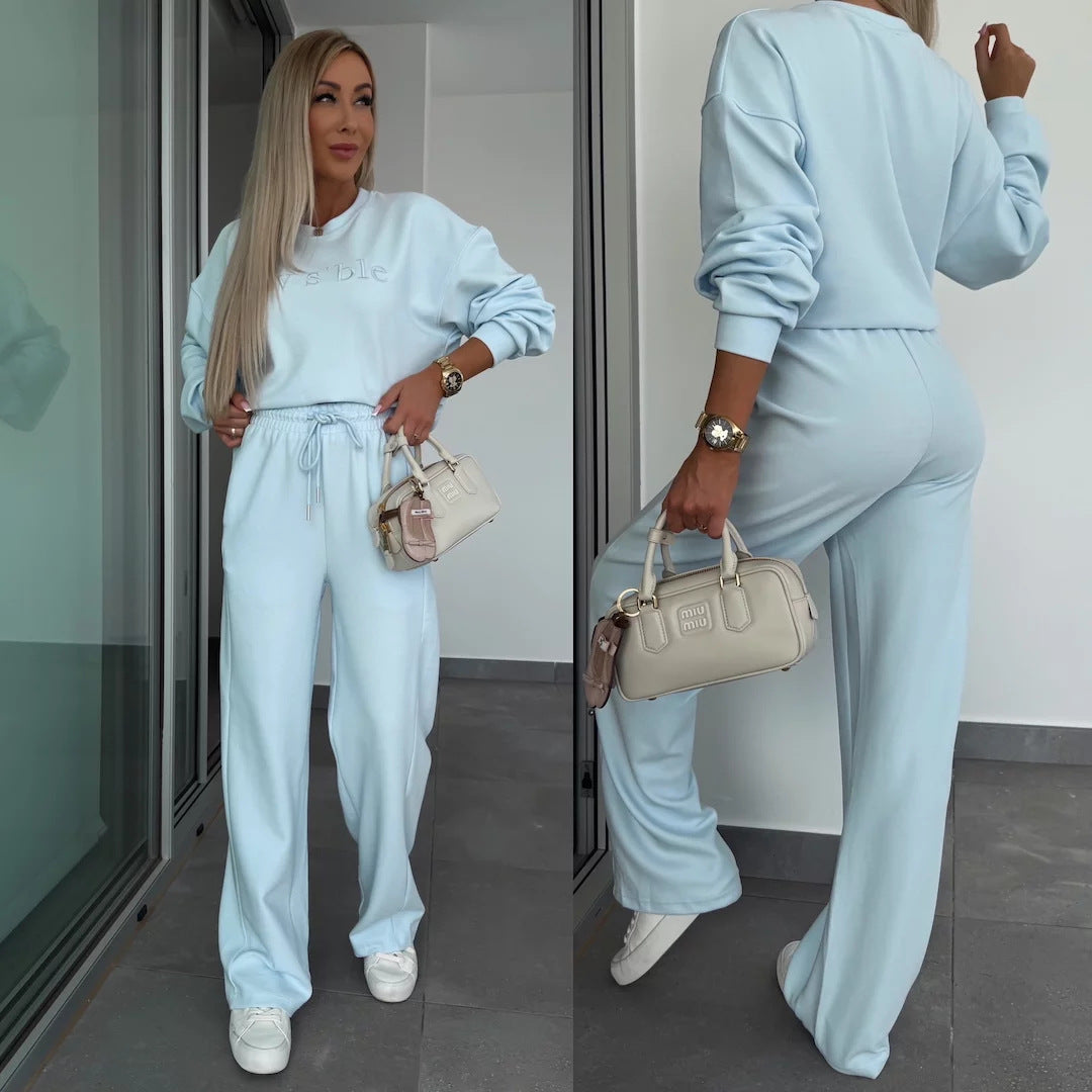 Damen lässiger Sweatsuit mit hohem Bund und hochwertigem Material Stalluxe