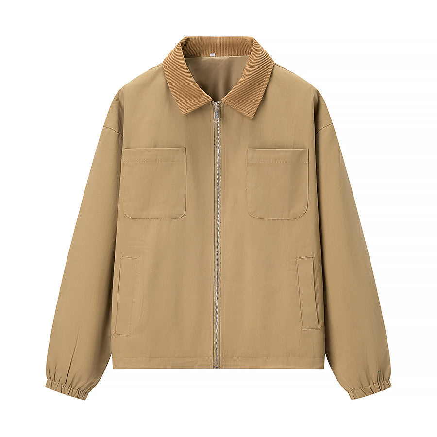 Damen Übergangsjacke mit modischem Cordkragen und praktischen Taschen Stalluxe