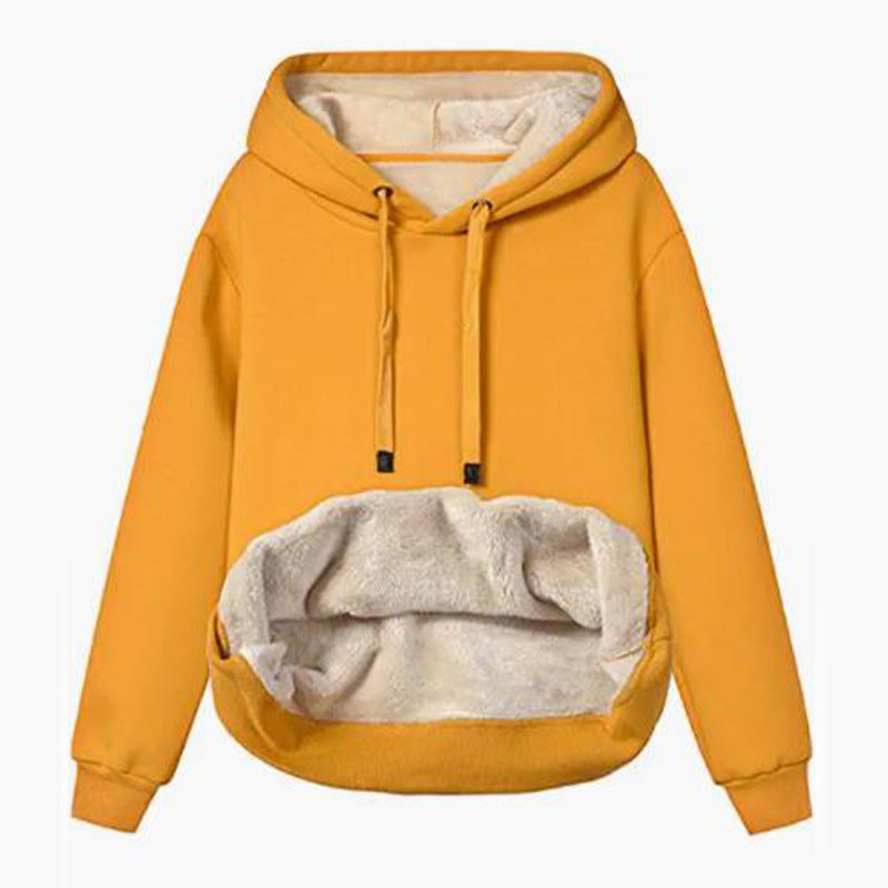 Damen Kuscheliger Kapuzenpullover mit Fleece-Futter Stalluxe