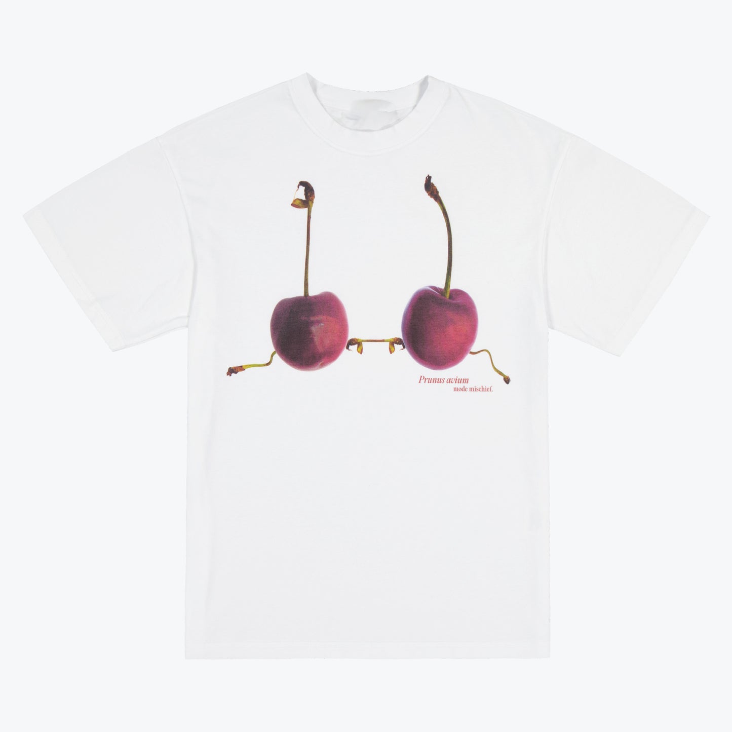Damen T-Shirt mit kreativem Kirschmotiv und lässigem Schnitt Stalluxe