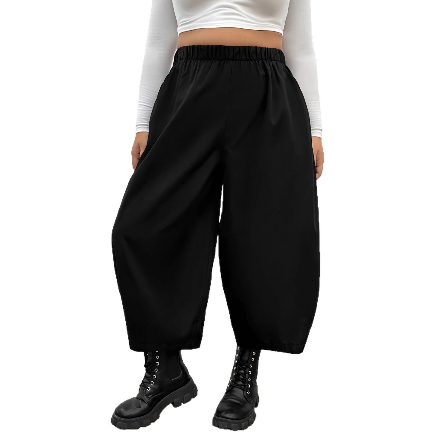 Damen elegante breite Hose Stalluxe