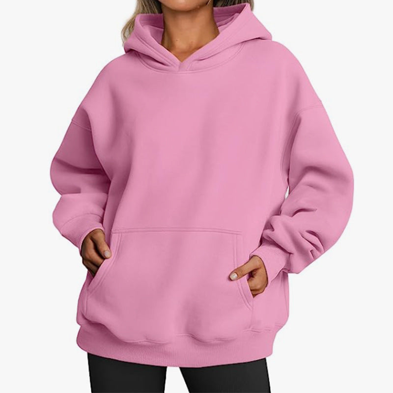 Damen Hoodie mit integriertem Taschen-Design und weichem Innenfutter Stalluxe