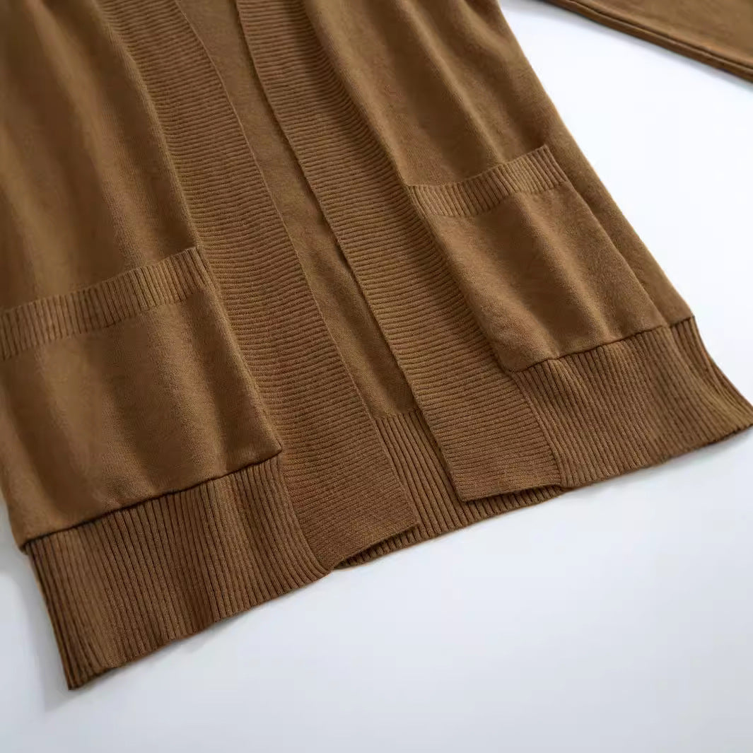 Damen Strickjacke mit strukturiertem Design und praktischen Taschen Stalluxe