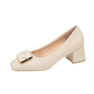 Damen elegante Pumps mit quadratischer Spitze und modischer Schnalle Stalluxe