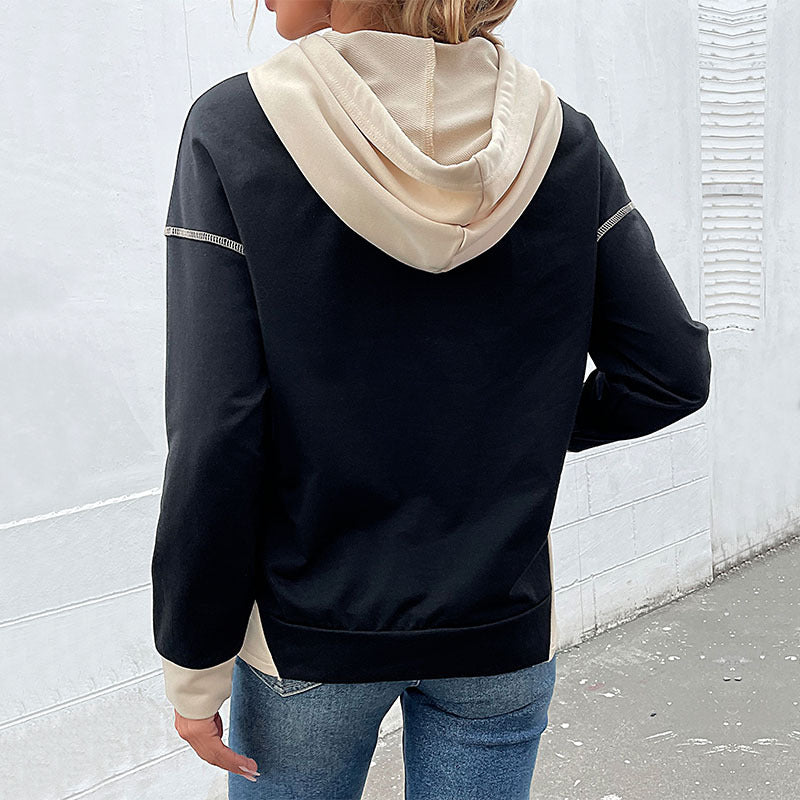 Damen lässiger Kapuzenpullover mit praktischem Kängurutaschen-Design Stalluxe