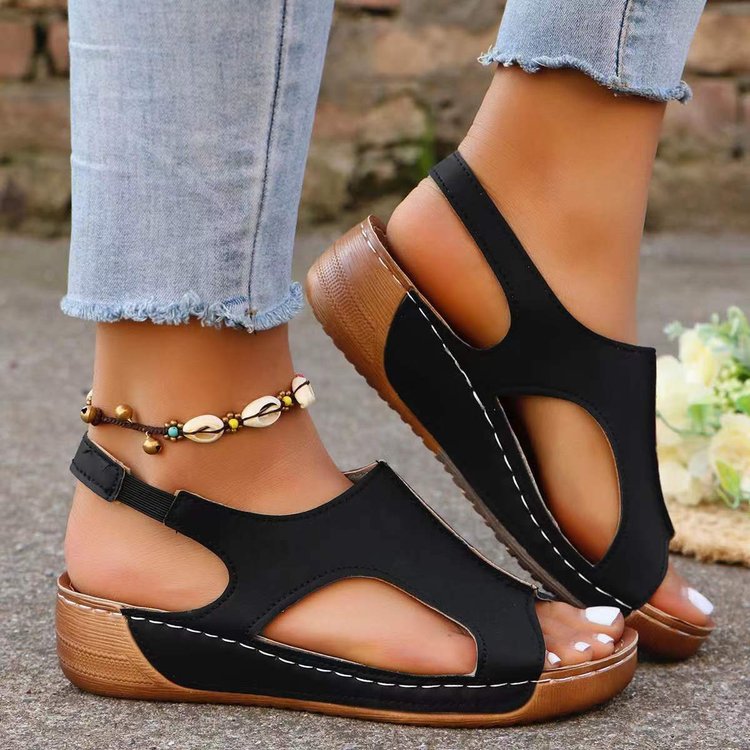 Damen Komfortable Sandalen mit verstellbarem Riemendesign und anatomischem Fußbett Stalluxe