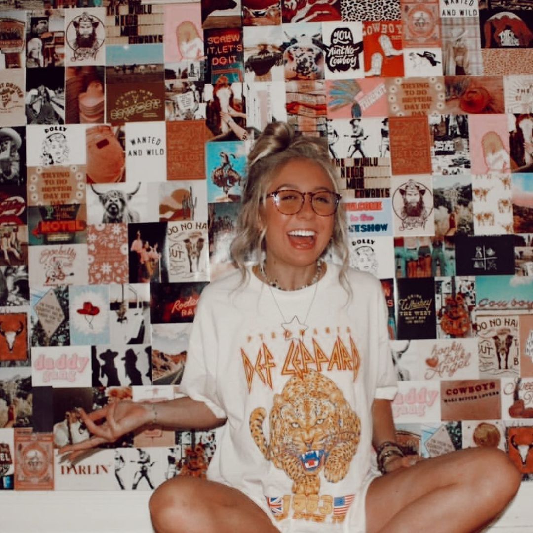 Damen T-Shirt mit künstlerischem Leopardenmotiv und Vintage Grafik Stalluxe