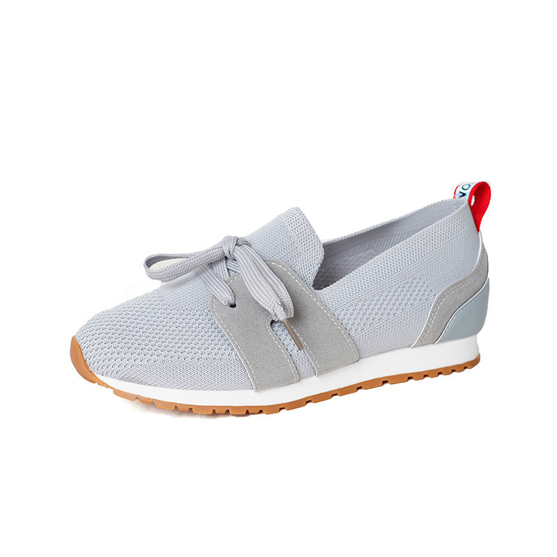 Damen Sportliche Sneakers mit atmungsaktivem Strickoberteil und elastischen Akzenten Stalluxe