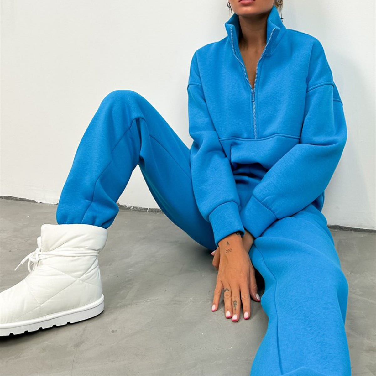 Damen sportlicher Hoodie und Jogginghose Set Stalluxe